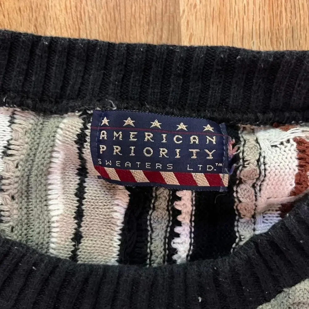 Coogi Original Style American Priority USA Green Cotton Sweater XXL Quiet Luxury - Picture 3 of 8